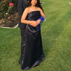 DARK BLUE PROM DRESS